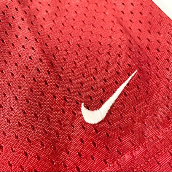 Nike Red Mesh Basketball Athleisure Y2K Shorts L - Picture 5 of 8